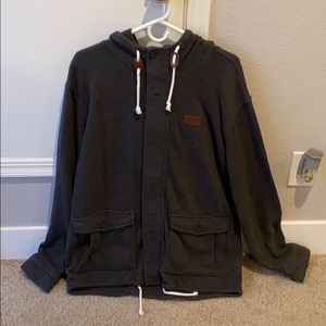 Vans zip up/button up hoodie